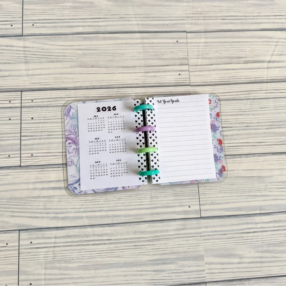 Happy planner micro size weekly layout undated the little mermaid princess